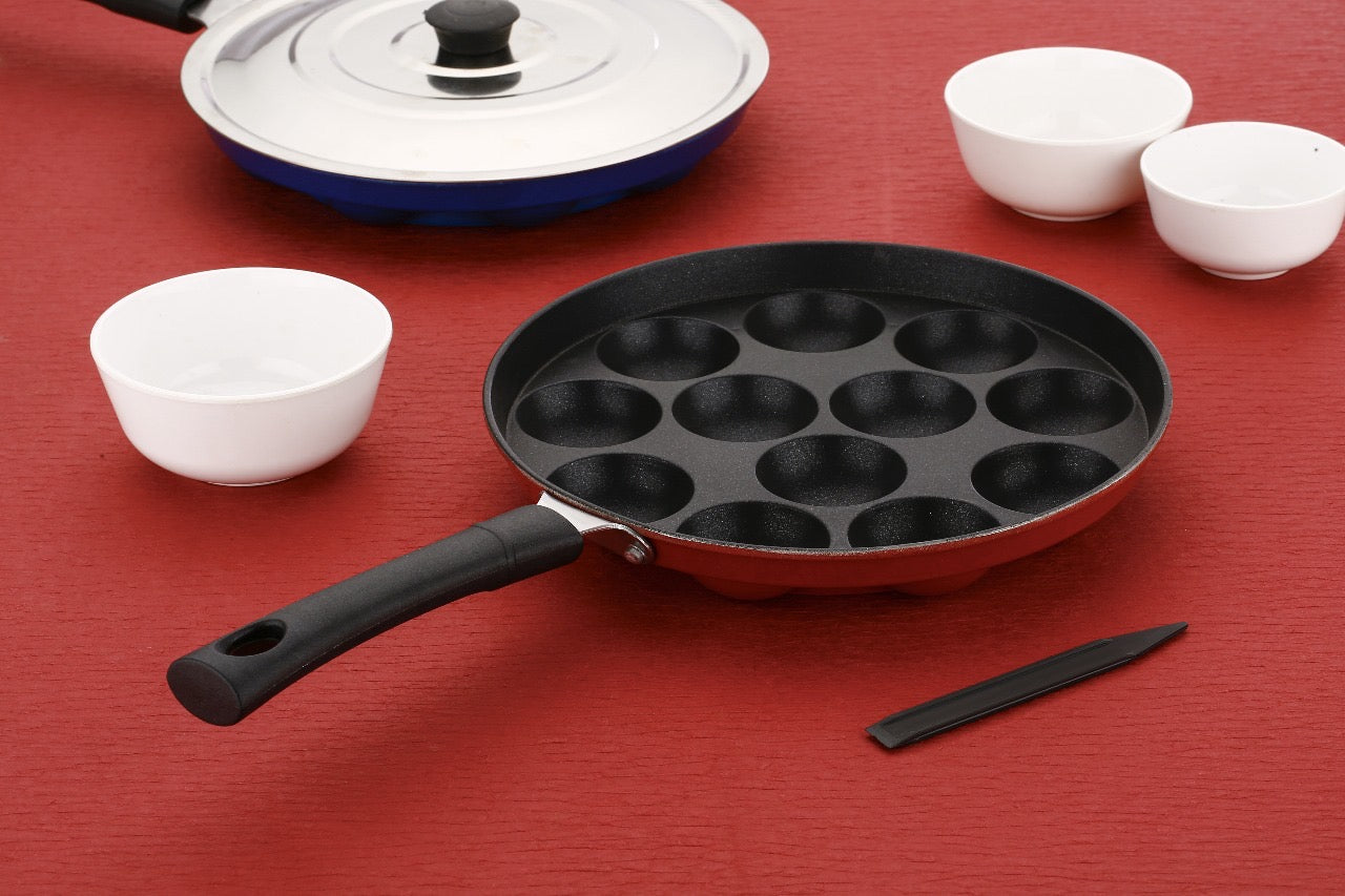 Non Stick Appam Patram/Paniyaram Patram With Steel Lid