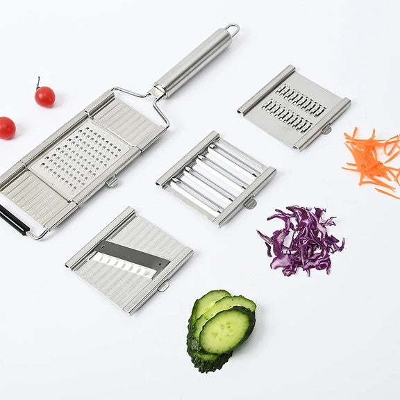 Multi Purpose Stainless Steel Vegetable Slicer Shredder Chipser Grater