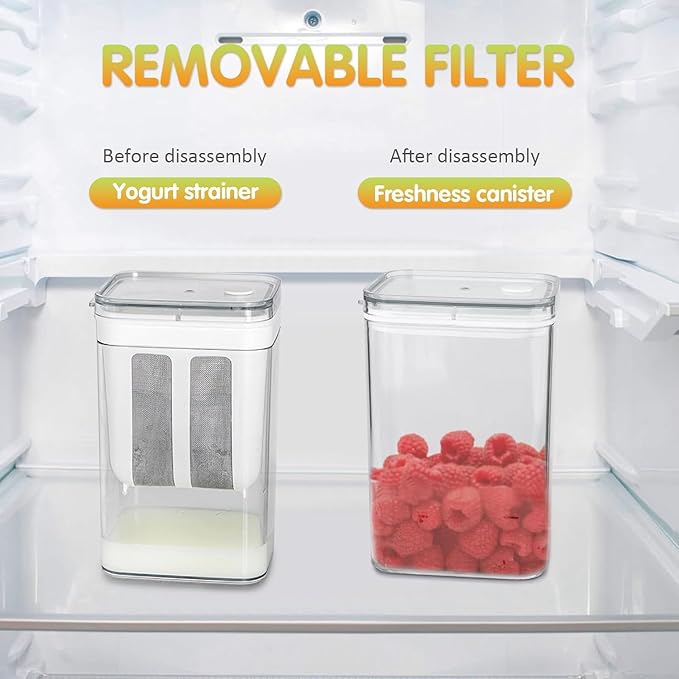 PureStrain Yogurt Filter with Fine Mesh Strainer – Achieve Smooth, Creamy Perfection