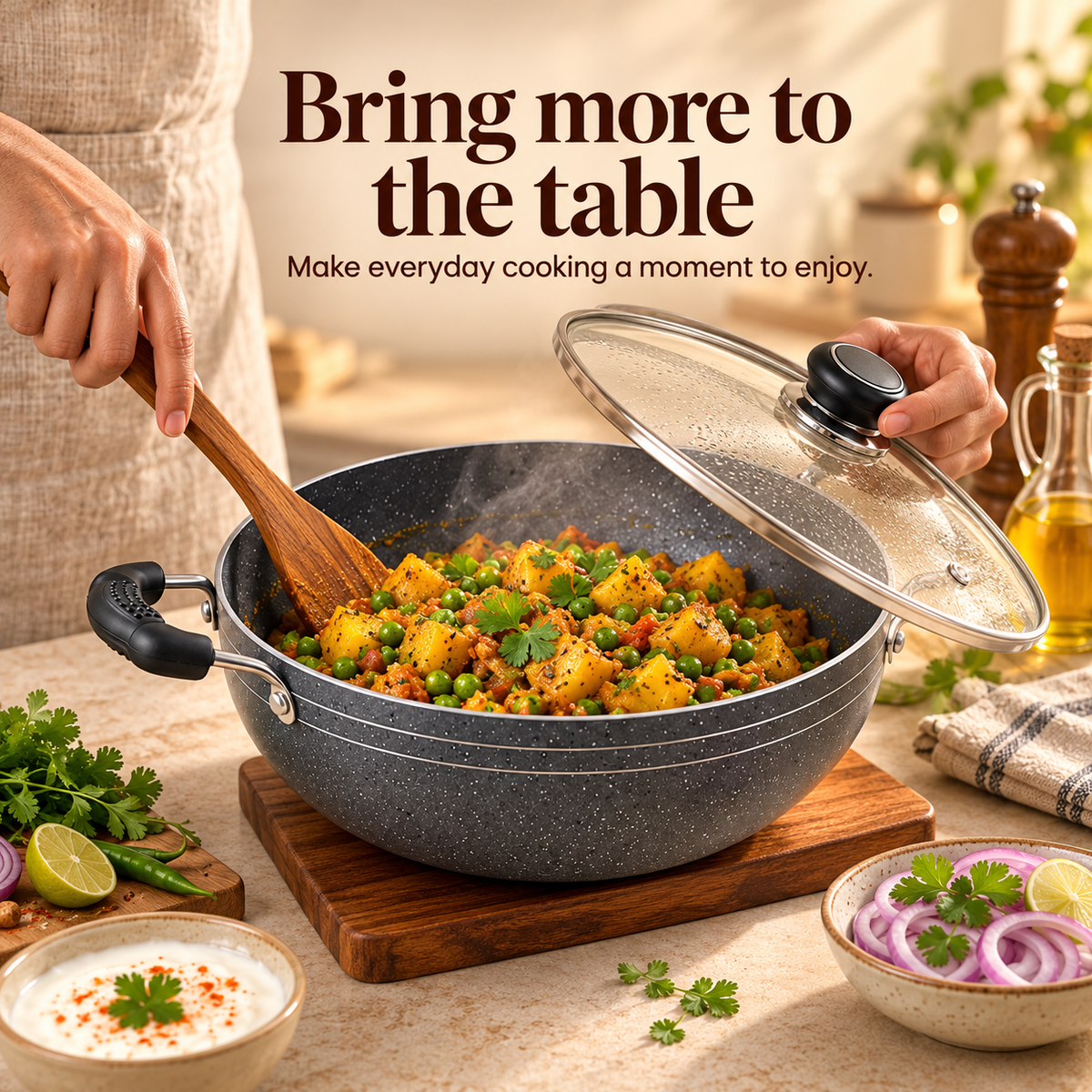 N.S Kadai With Lid / Without Lid
