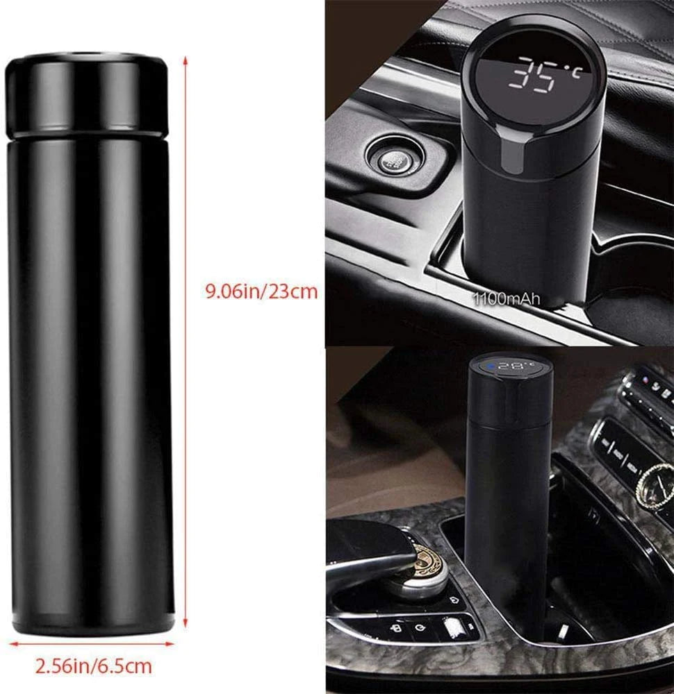 Insulated Water Bottle with LED Temperature Display (500 ml)