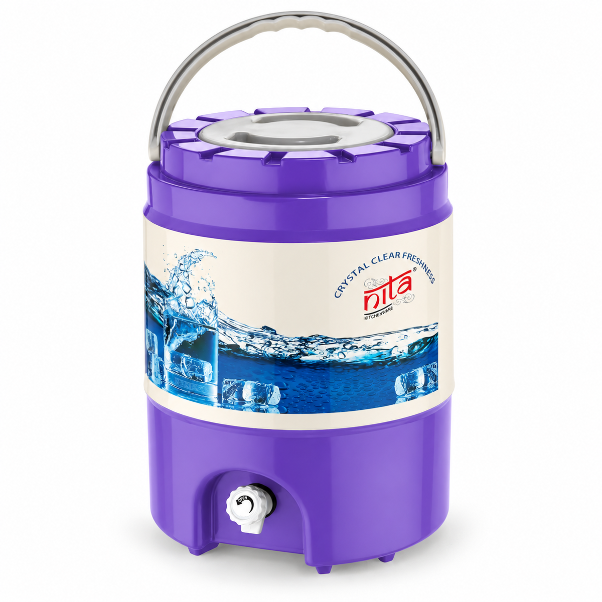 Purple Water Dispenser with Carry Handle