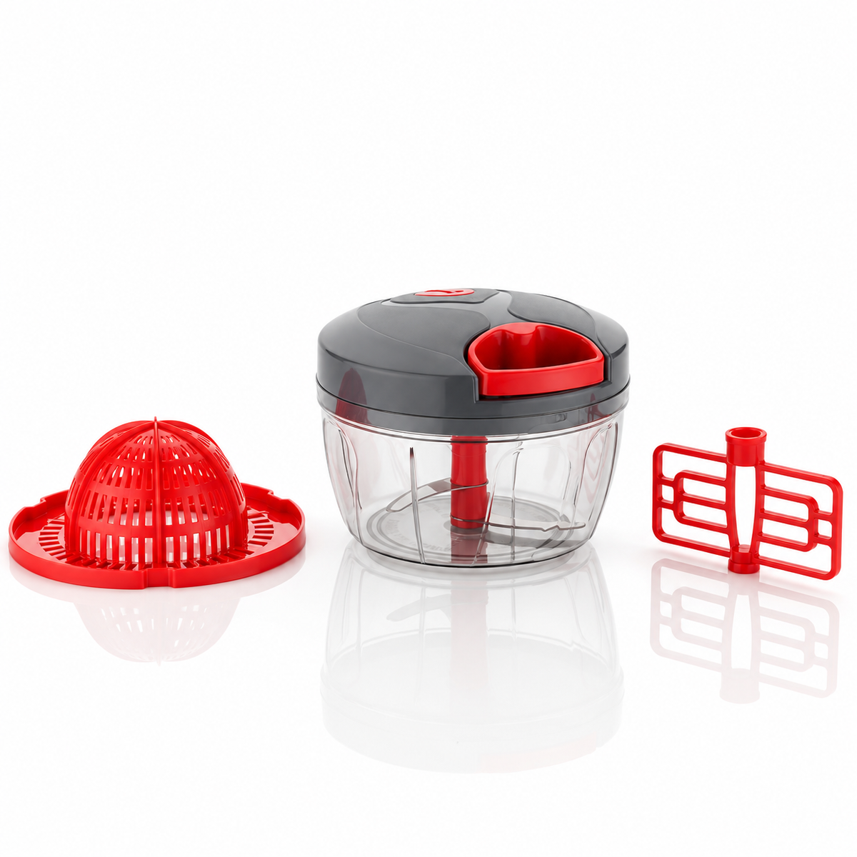 Manual Chopper with Citrus Juicer & Mixing Attachment