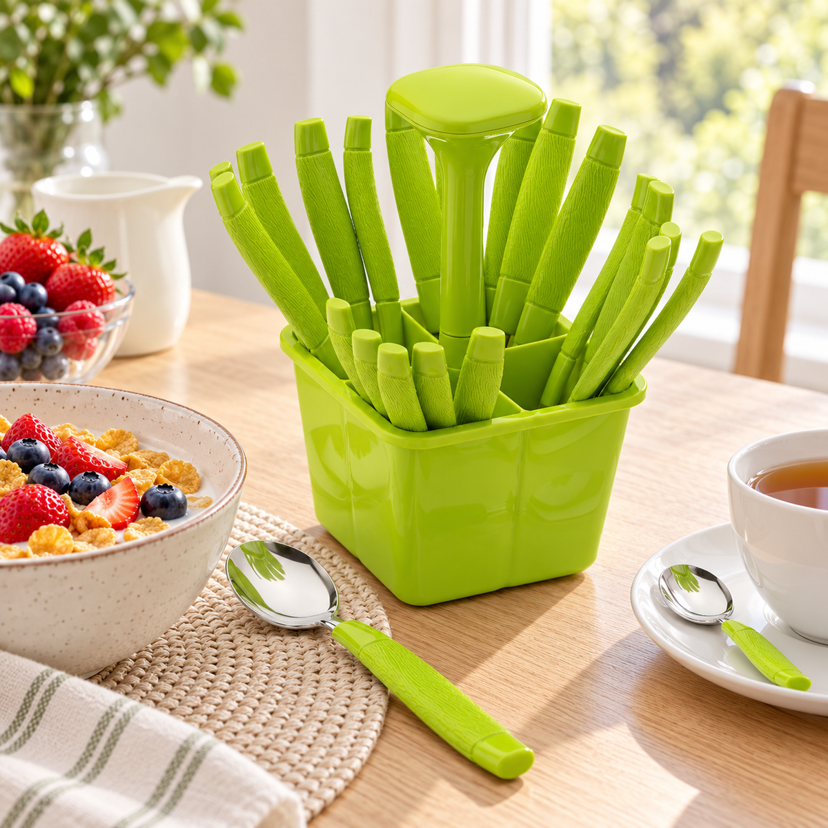 Lime Cutlery Set