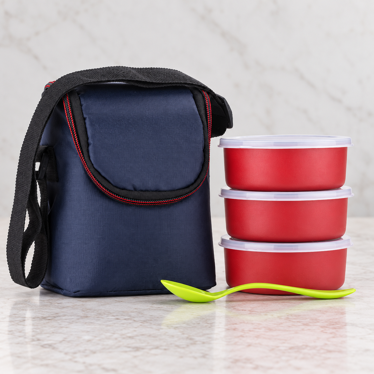 Lunch Box 3pcs. With Carry bag