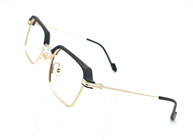 Half-Rim Rectangular Reading Glasses – Lightweight Metal Frame Readers for Men & Women
