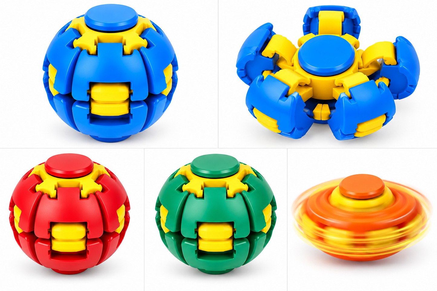 360° Transforming Fidget Spinner Ball – Buy 1 Get 1 FREE | Pack of 2