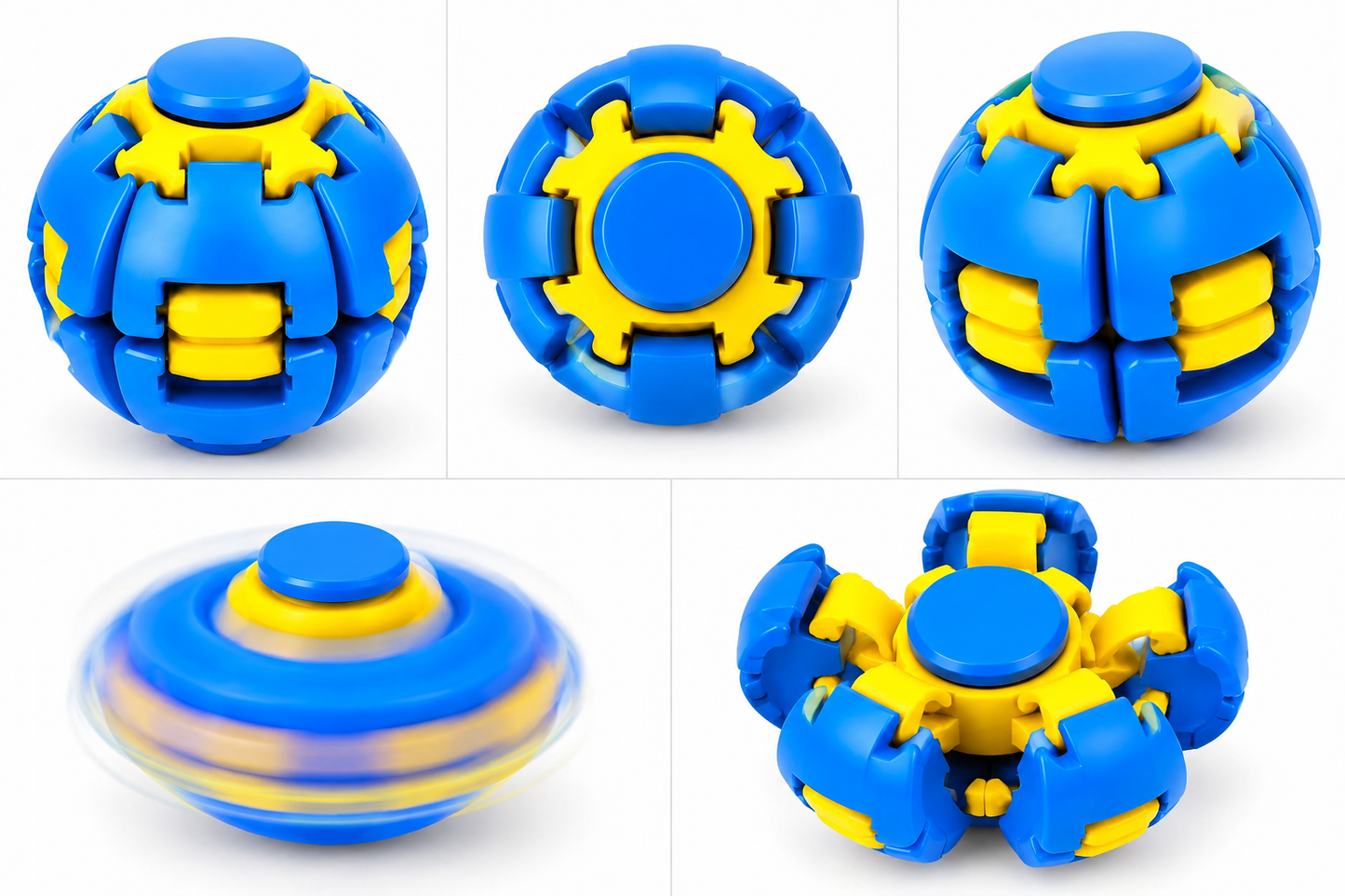 360° Transforming Fidget Spinner Ball – Buy 1 Get 1 FREE | Pack of 2