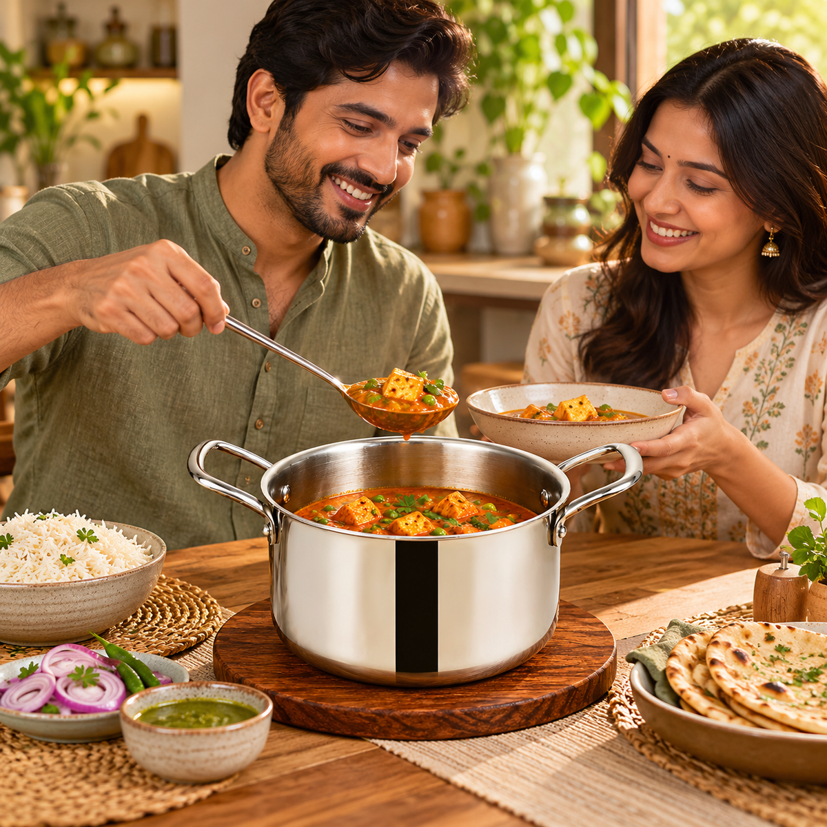 S.S Tri Ply Cookpot
