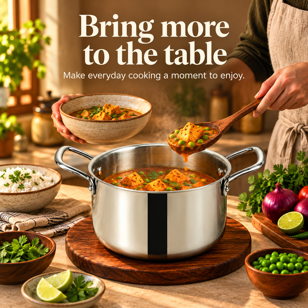 S.S Tri Ply Cookpot
