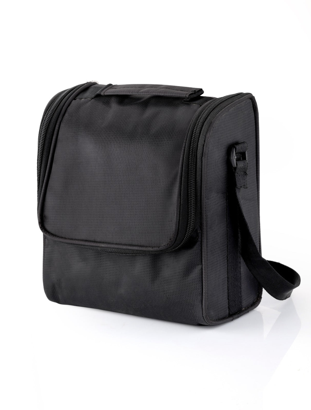 Stainless Steel Lunch Box Set with Insulated Shoulder Bag &amp; Water Bottle (All-Black Edition)