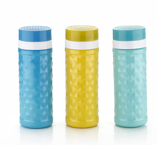 3 pcs. Diamond Textured BPA-Free Plastic Fridge Water Bottle Set
