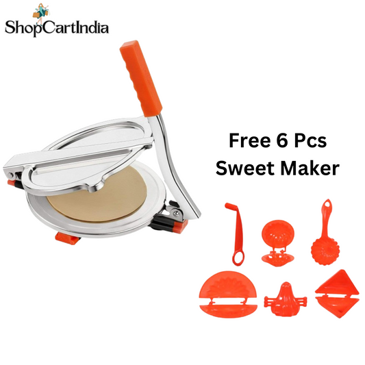 Chapati/Roti & Puri Maker+ Free 6 pcs Sweet Maker