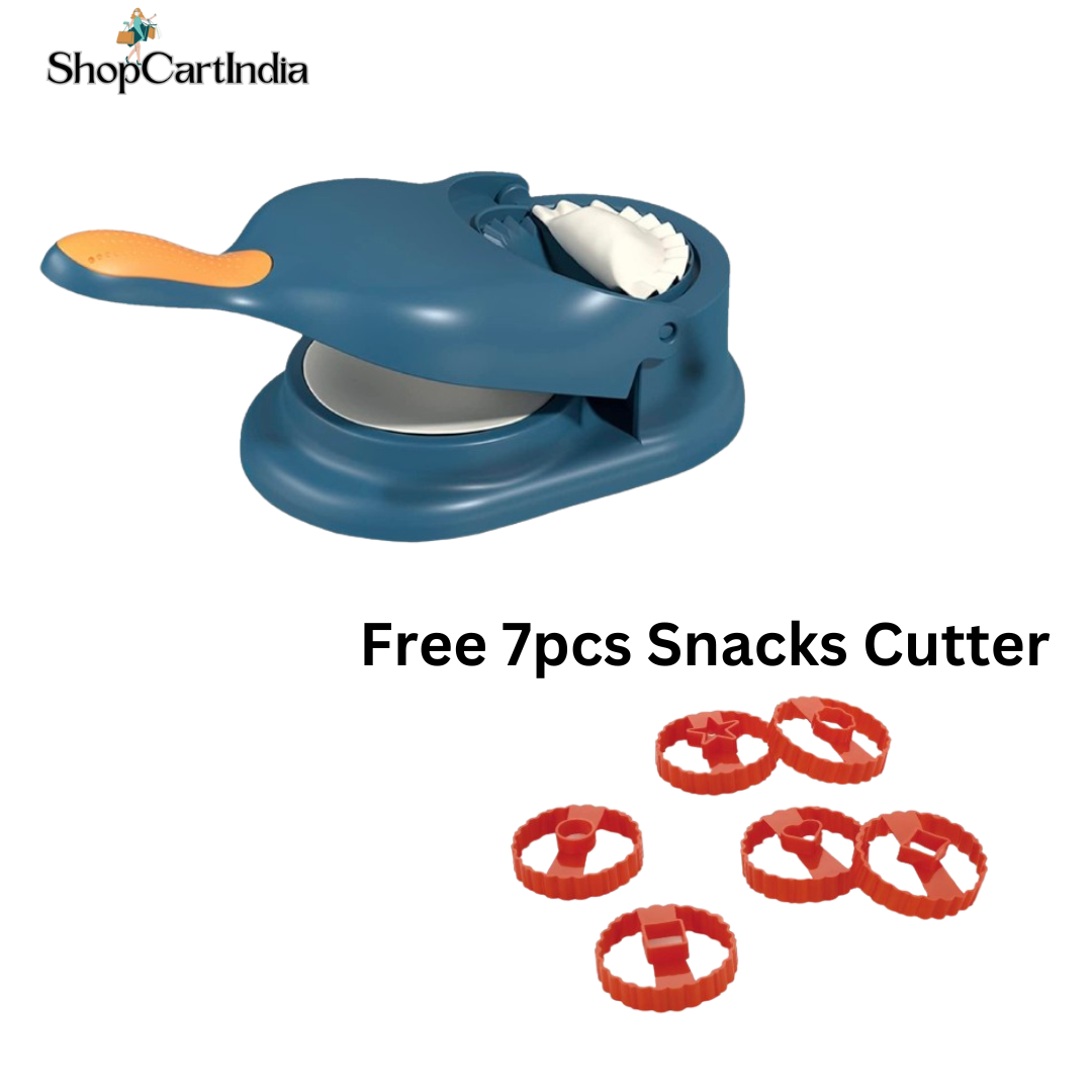 Puri Kachori & Gujiya/Karjikayi Maker+ Free 7 pcs Snack Cutter