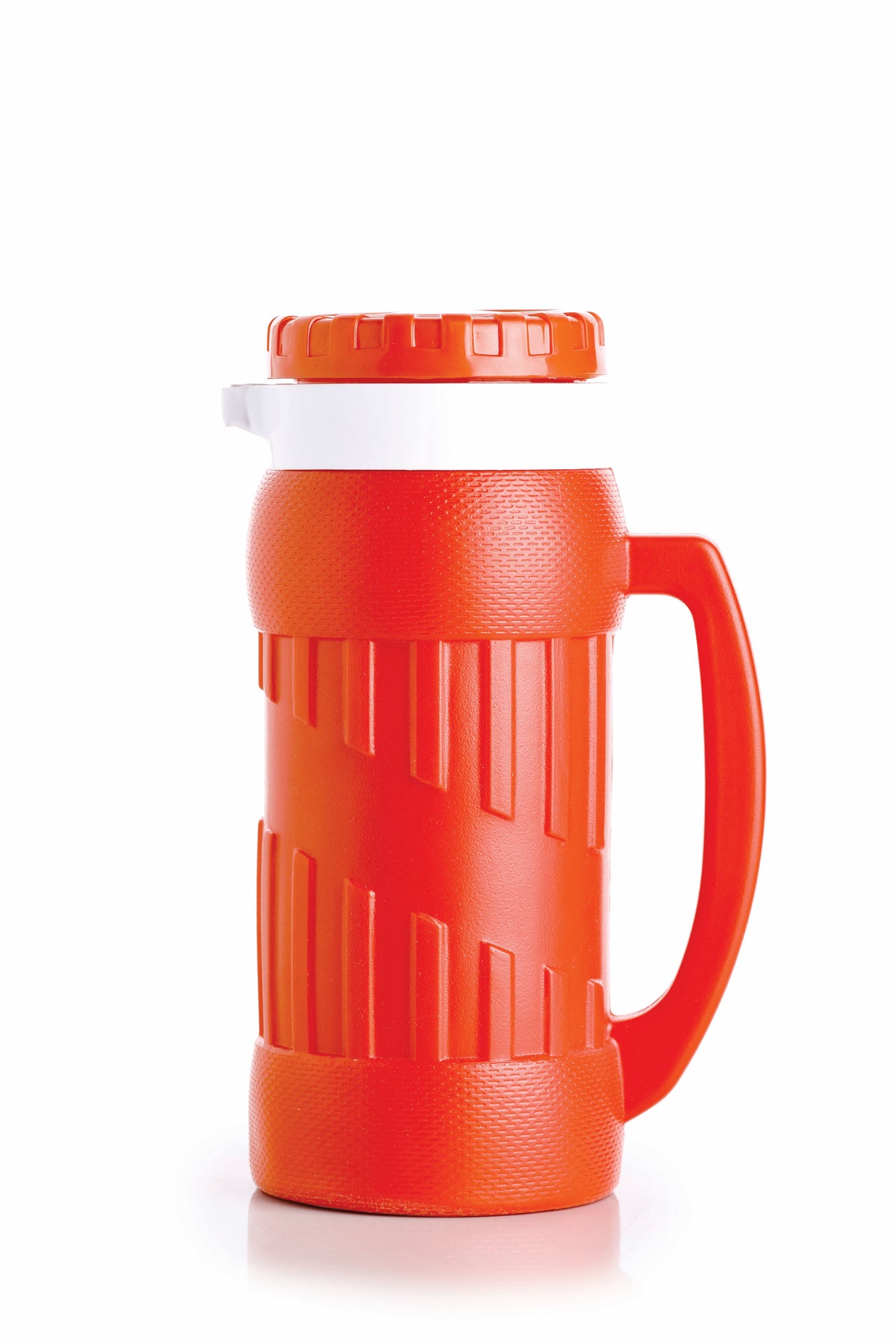 Plastic Water Jug with Ergonomic Handle & Pour Spout – Light Red