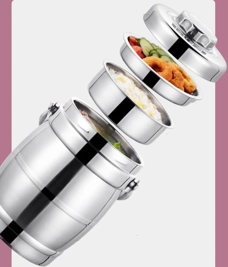 3-Tier Stainless Steel Food Carrier