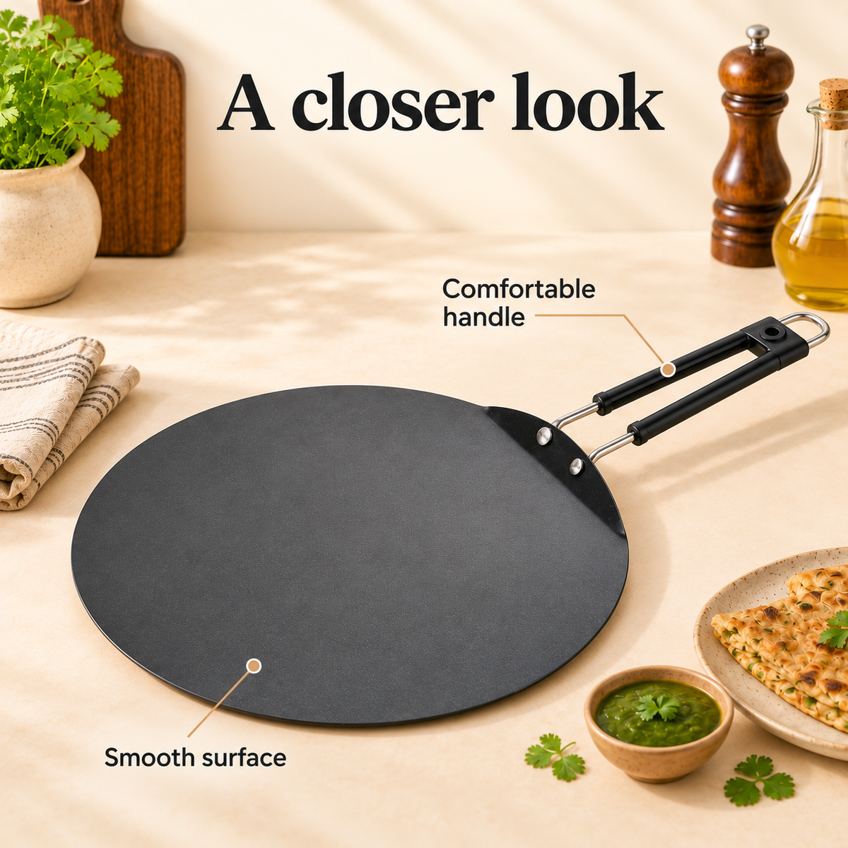Jumbo Tawa With Handle