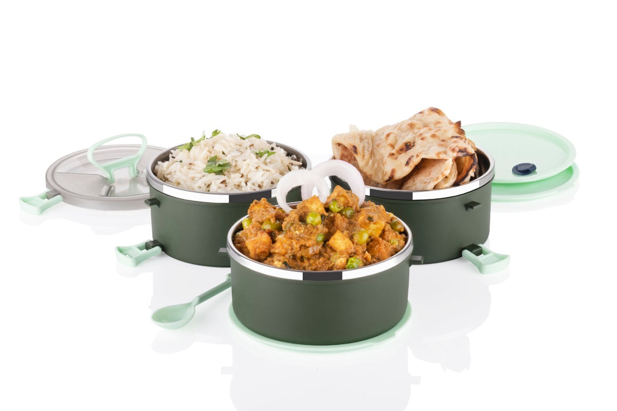 StackFresh 3-Tier Lunch Carrier with Spoon – organised meals on the go