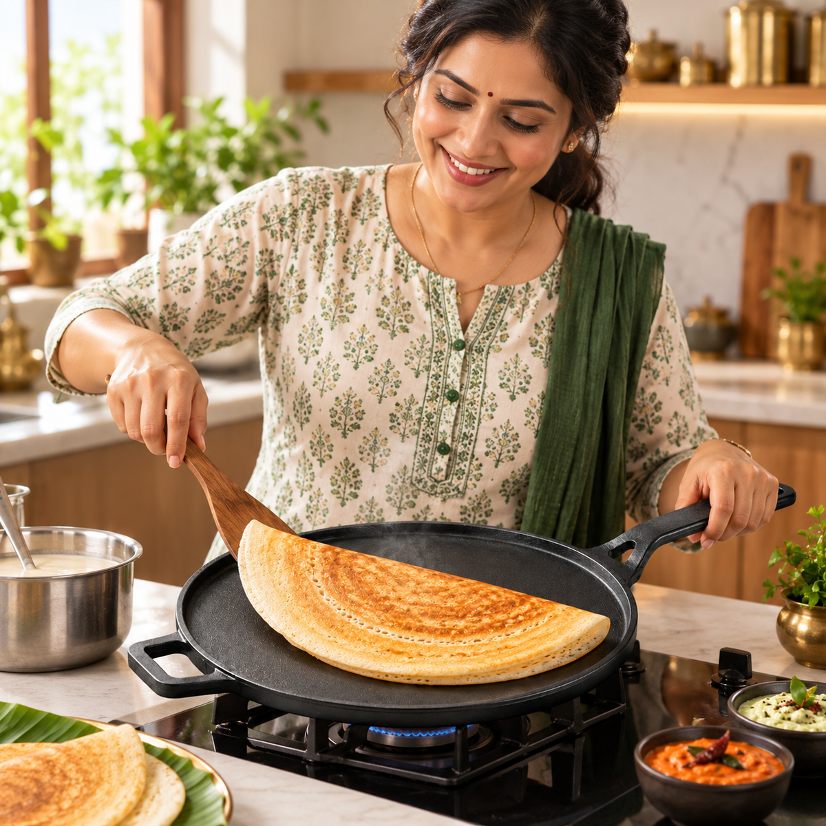 Long Handle Dosa Tawa