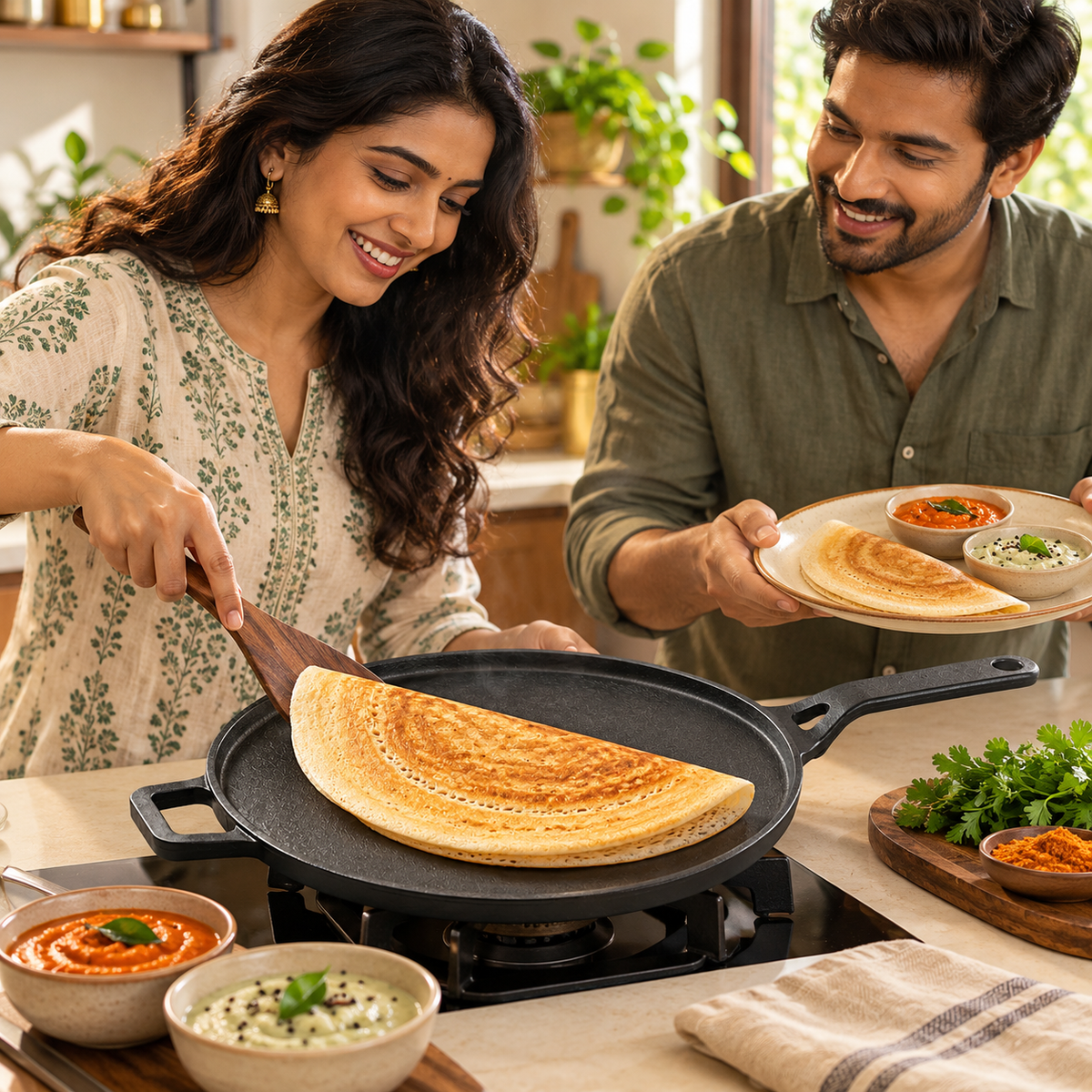 Long Handle Dosa Tawa