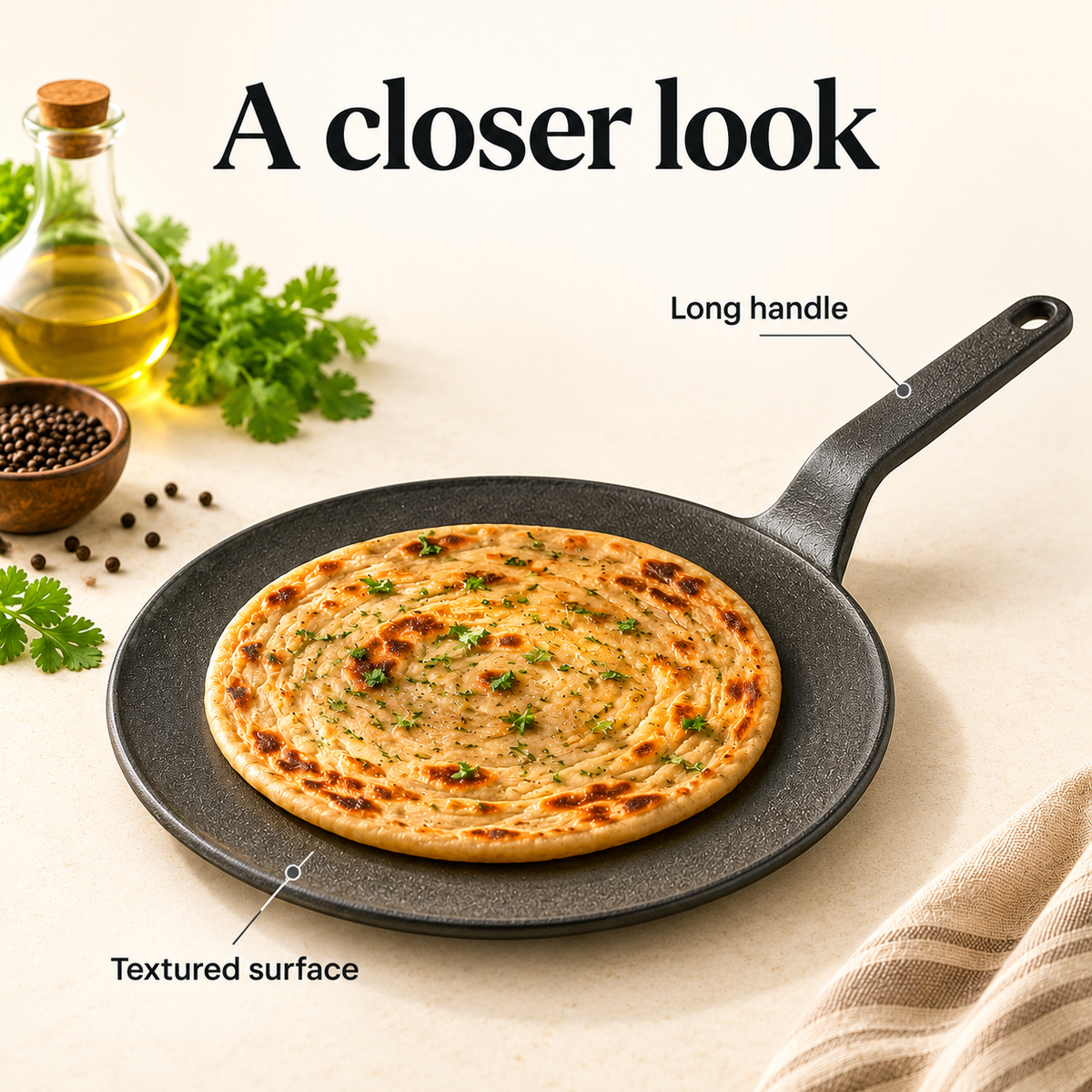 Long Handle Roti Tawa