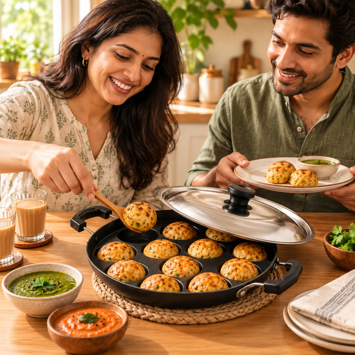 N.S Appam With Lid