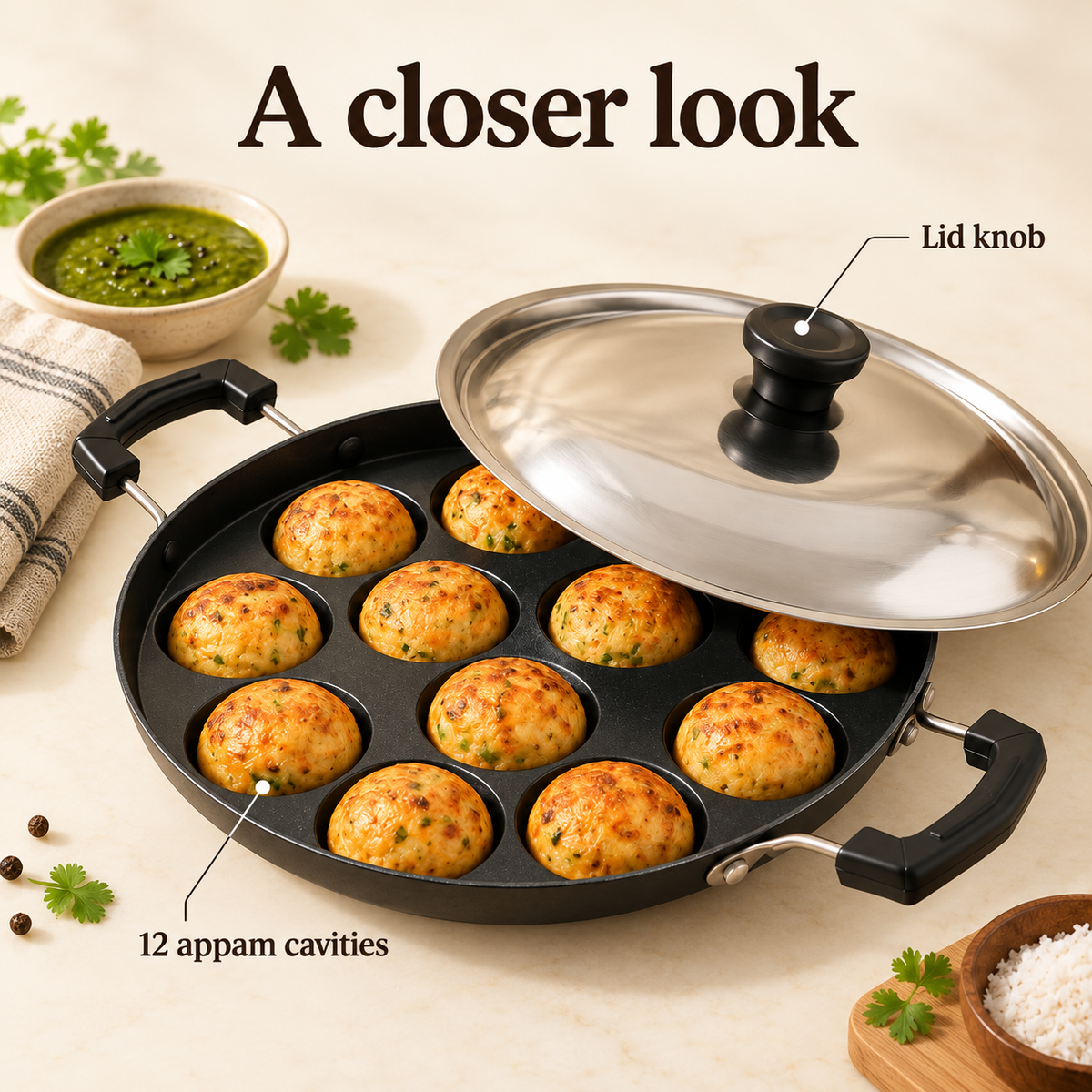 N.S Appam With Lid