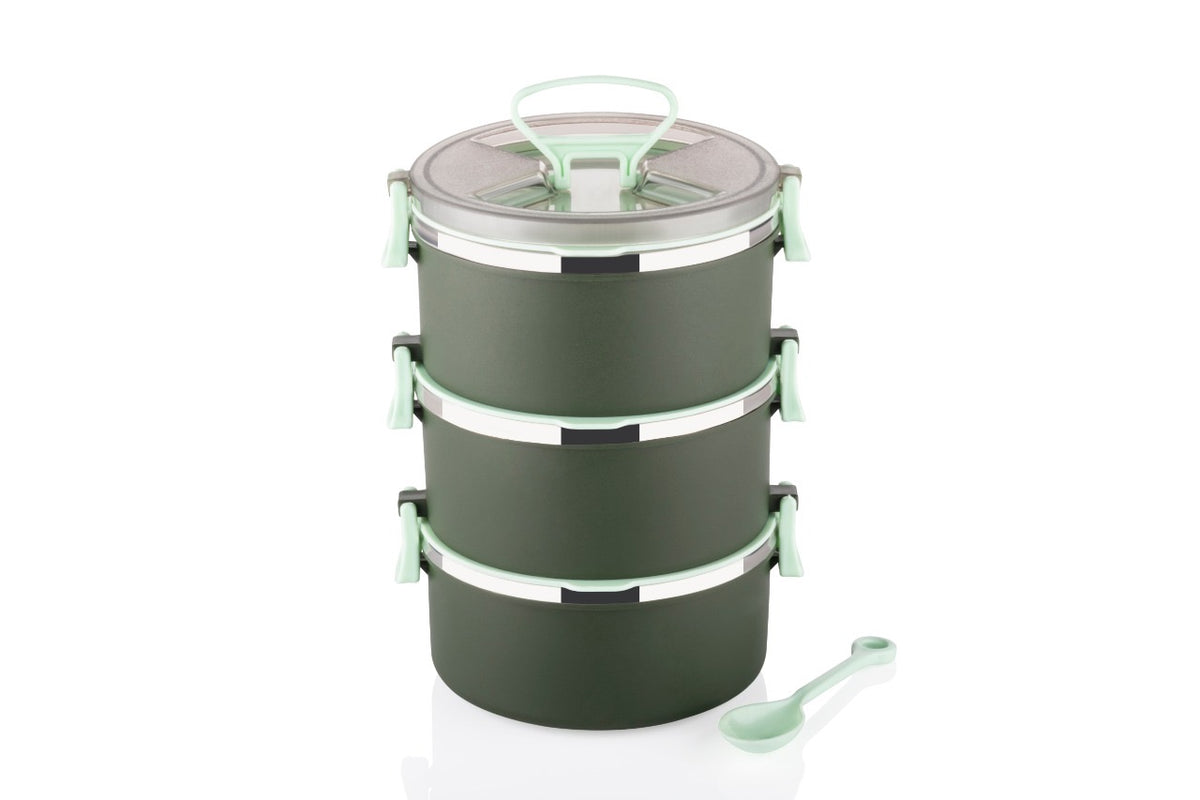 StackFresh 3-Tier Lunch Carrier with Spoon – organised meals on the go