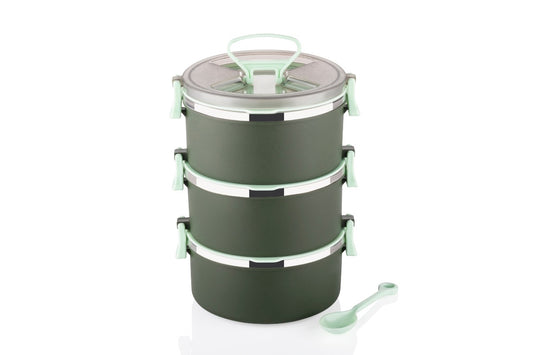 StackFresh 3-Tier Lunch Carrier with Spoon – organised meals on the go