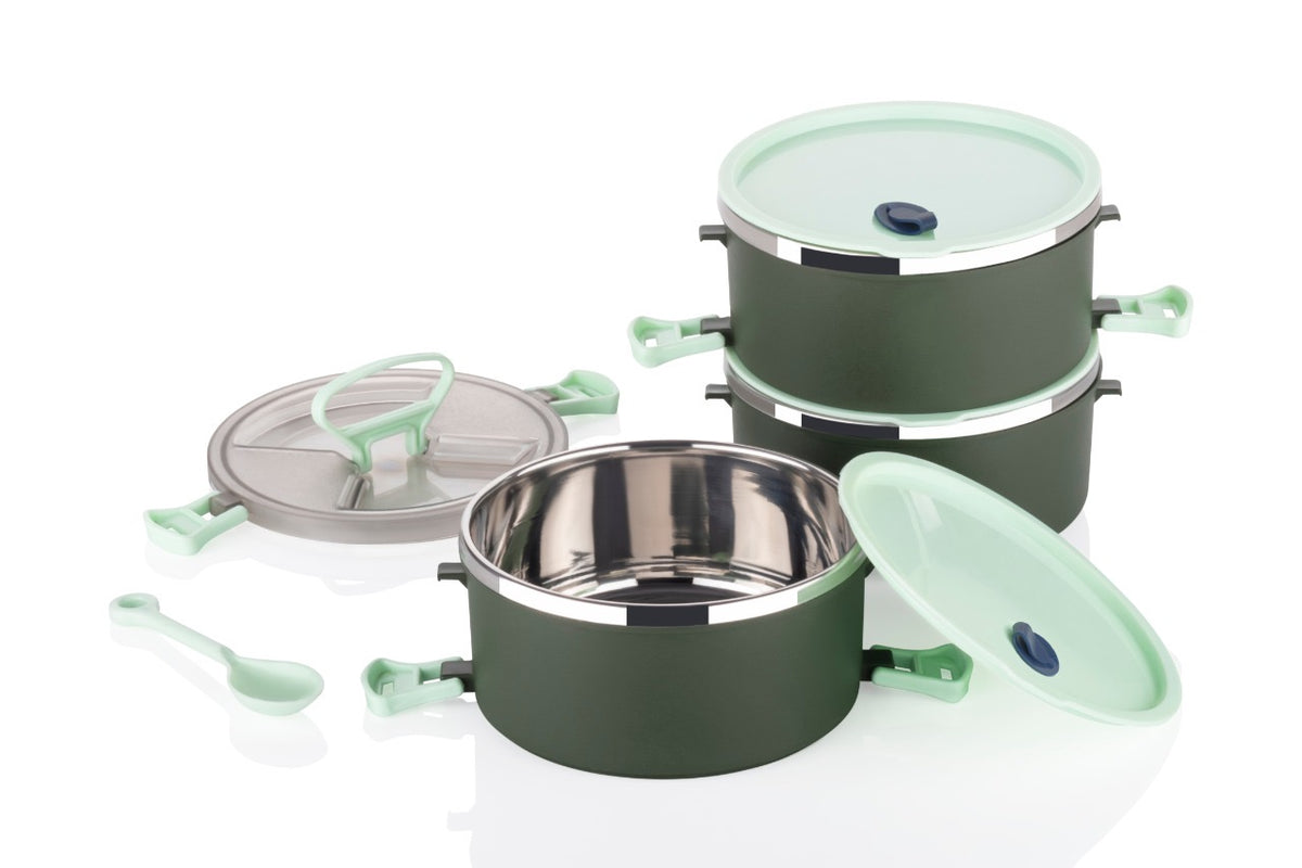 StackFresh 3-Tier Lunch Carrier with Spoon – organised meals on the go