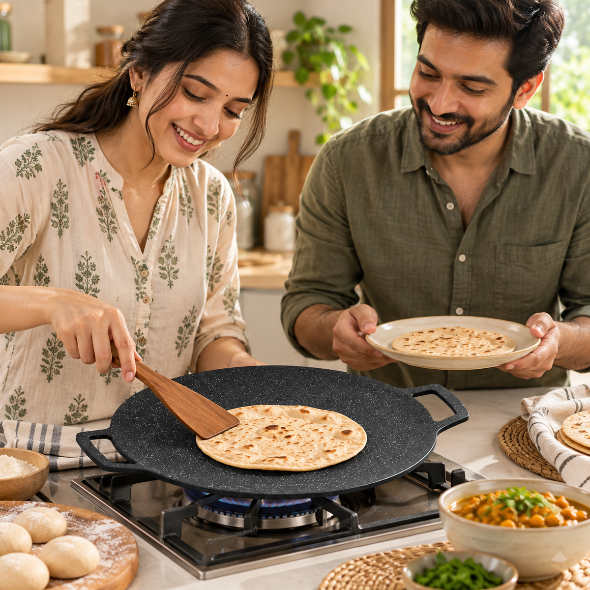 Round Nonstick Tawa