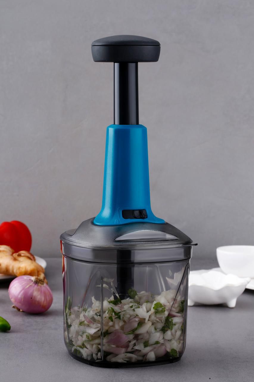 10-Sec Push Chopper – Fast Onion & Vegetable Cutter