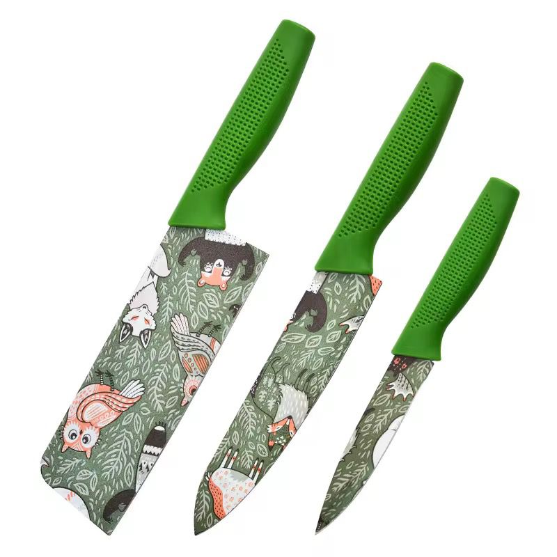 Premium Designer Kitchen Knife Gift Set (Pack Of 3) Assorted