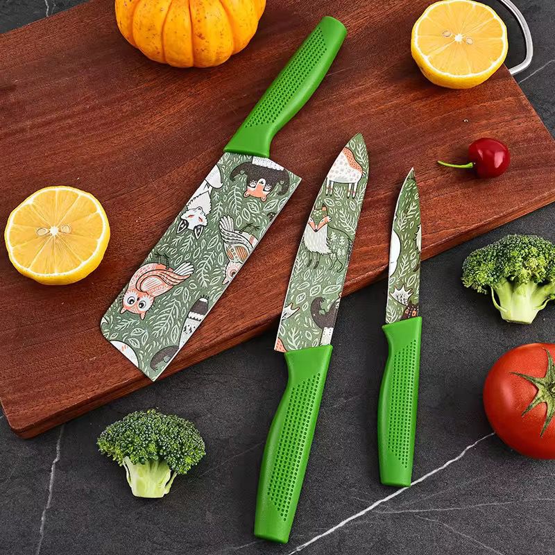 Premium Designer Kitchen Knife Gift Set (Pack Of 3) Assorted