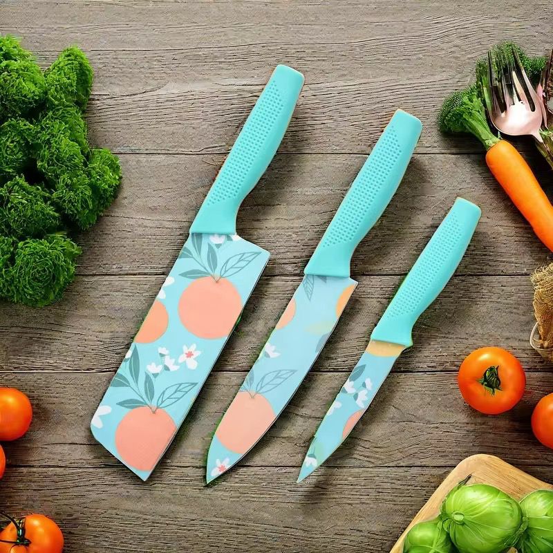 Premium Designer Kitchen Knife Gift Set (Pack Of 3) Assorted