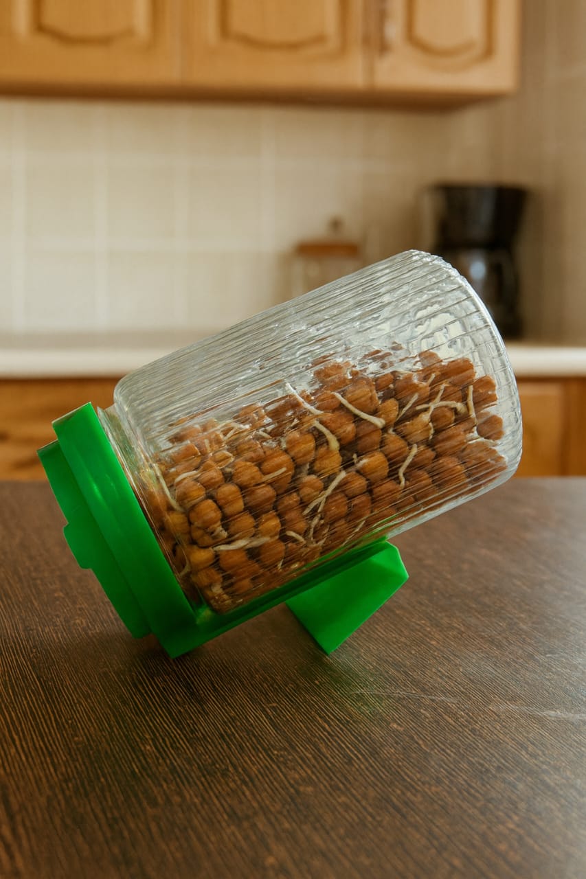 Sprout Maker Jar with Stand 🌱 – Buy 1 Get 1 FREE | Easy Home Sprouting