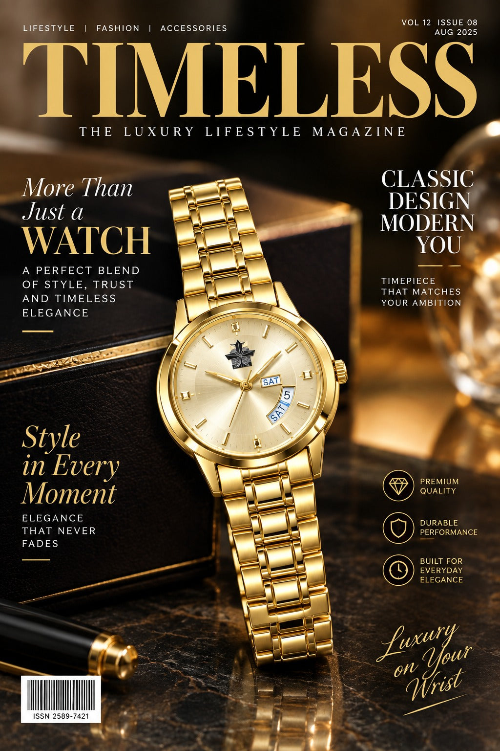 Scottish Club Royal Gold Diamond Watch